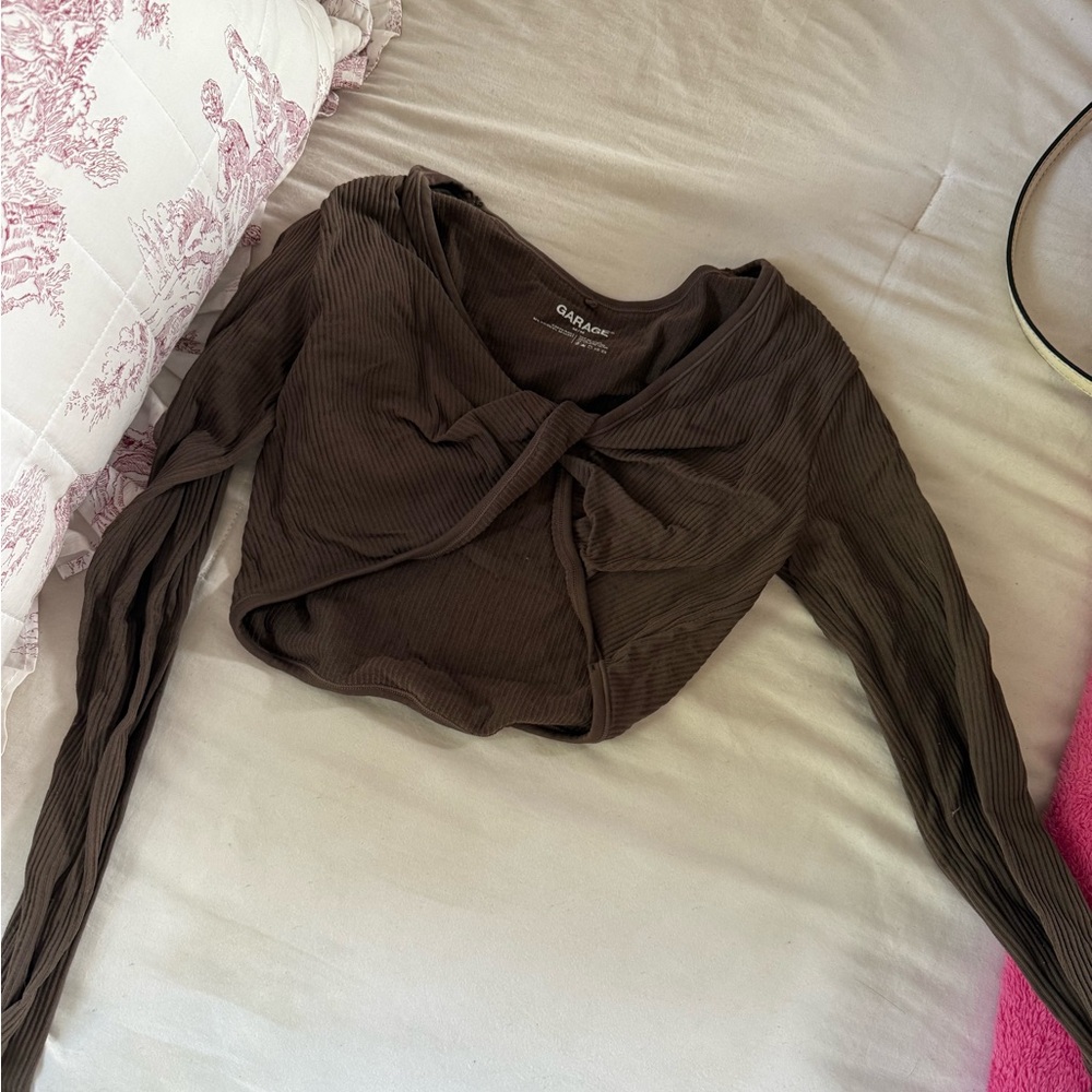Garage Chocolate Twist Crop Top